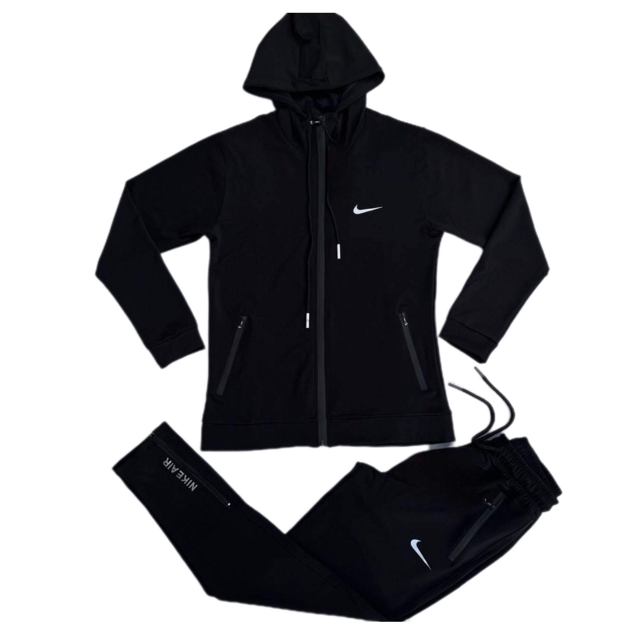 خرید ست سویشرت کلاهدار شلوار دمپازیپ غواصی نایک ورزشی