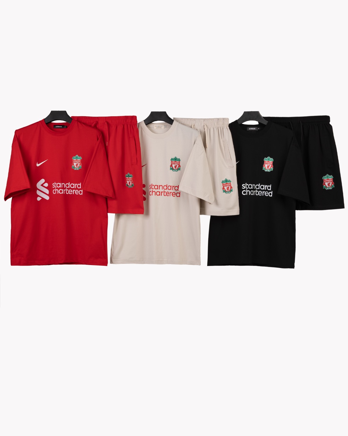 خرید ست تیشرت شلوارک لیورپول Liverpool نخ پنبه قواره دار (رنگبندی)